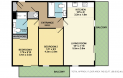 New River Village 2-bedroom flat floorplan