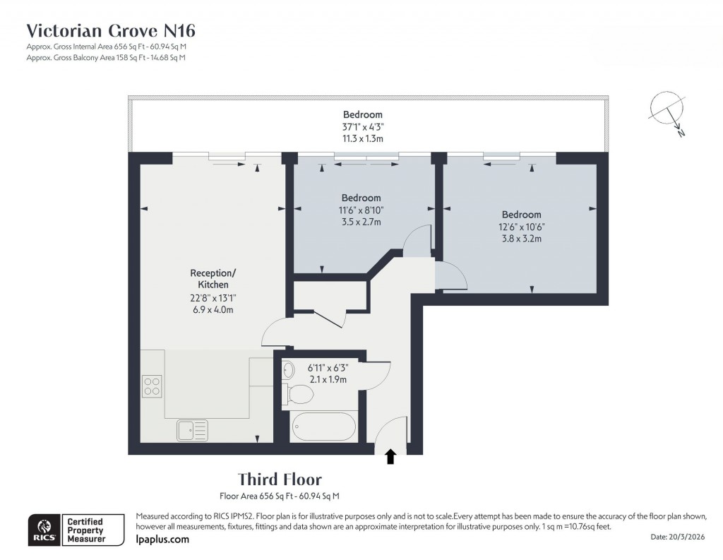 Floorplan for Victorian Grove, Stoke Newington, N16
