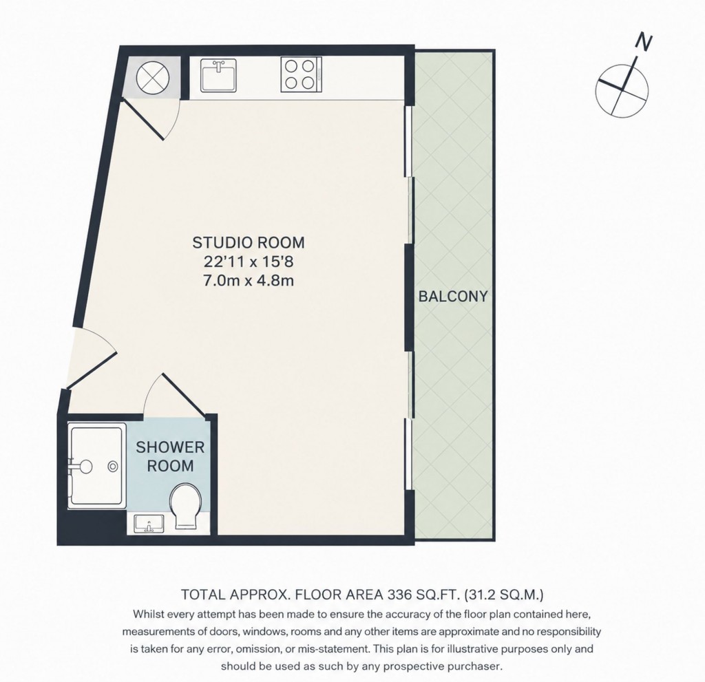 Floorplan for Blake Apartments, New River Village, Hornsey, N8