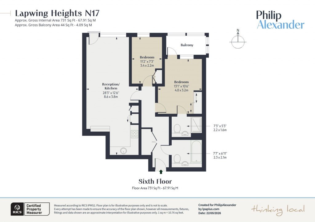 Floorplan for Waterside Way, Lapwing Heights Waterside Way, N17