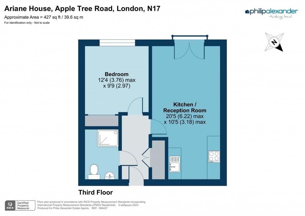 Floorplan for Apple Tree Road, Tottenham, N17