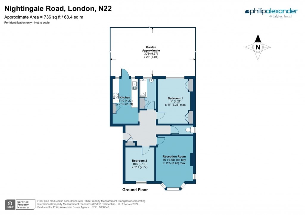 Floorplan for Nightingale Road, Wood Green, N22