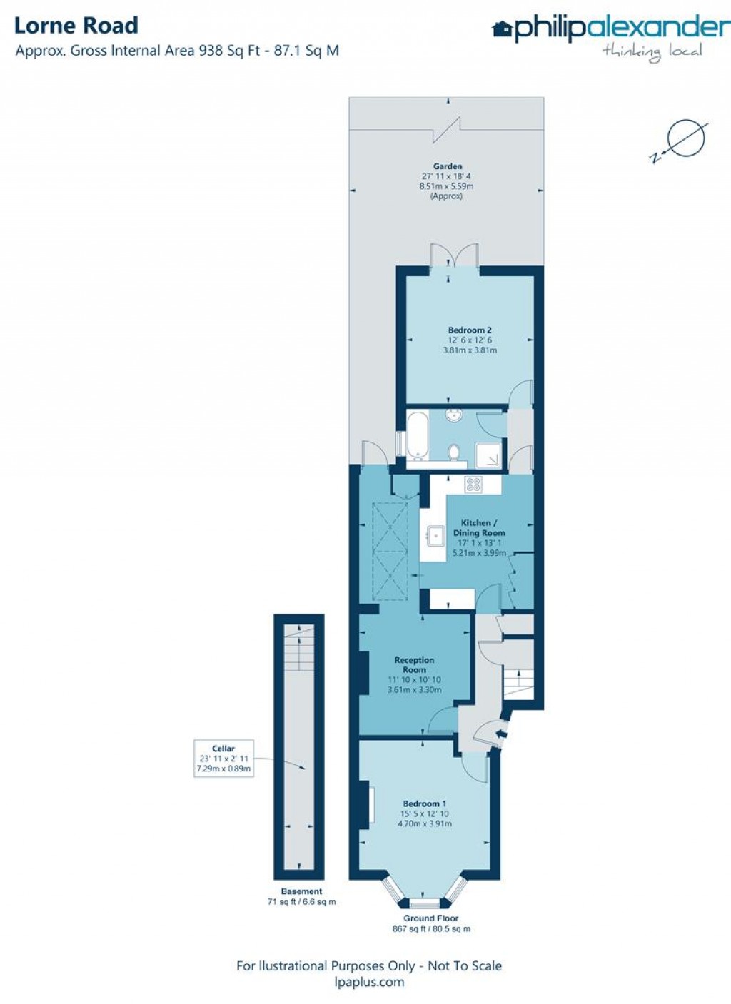 Floorplan for Lorne Road, Stroud Green, N4