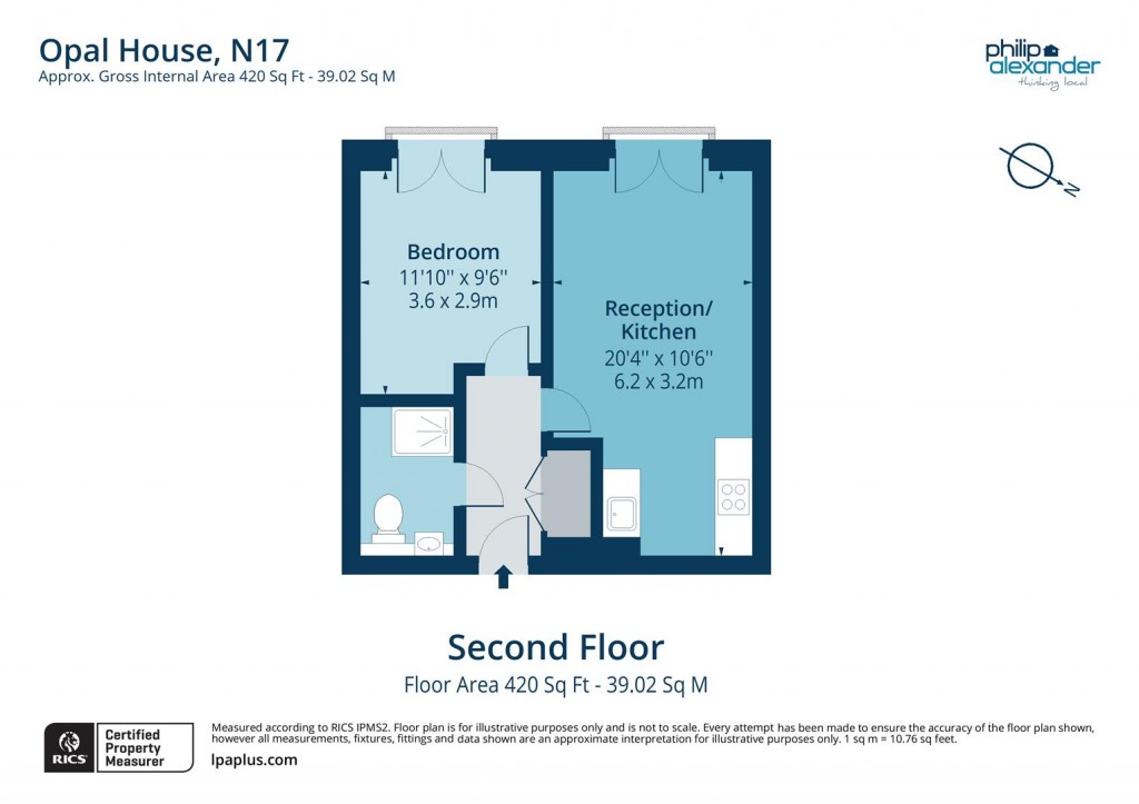 Floorplan for Apple Tree Road, Tottenham, N17