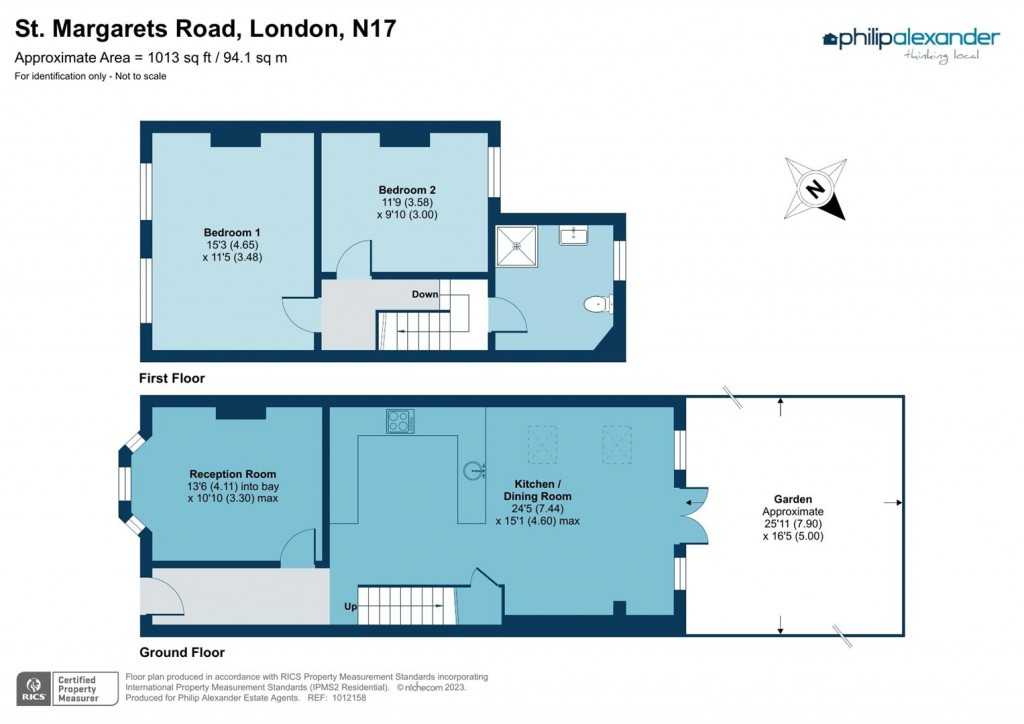 Floorplan for St. Margarets Road, Tottenham, N17