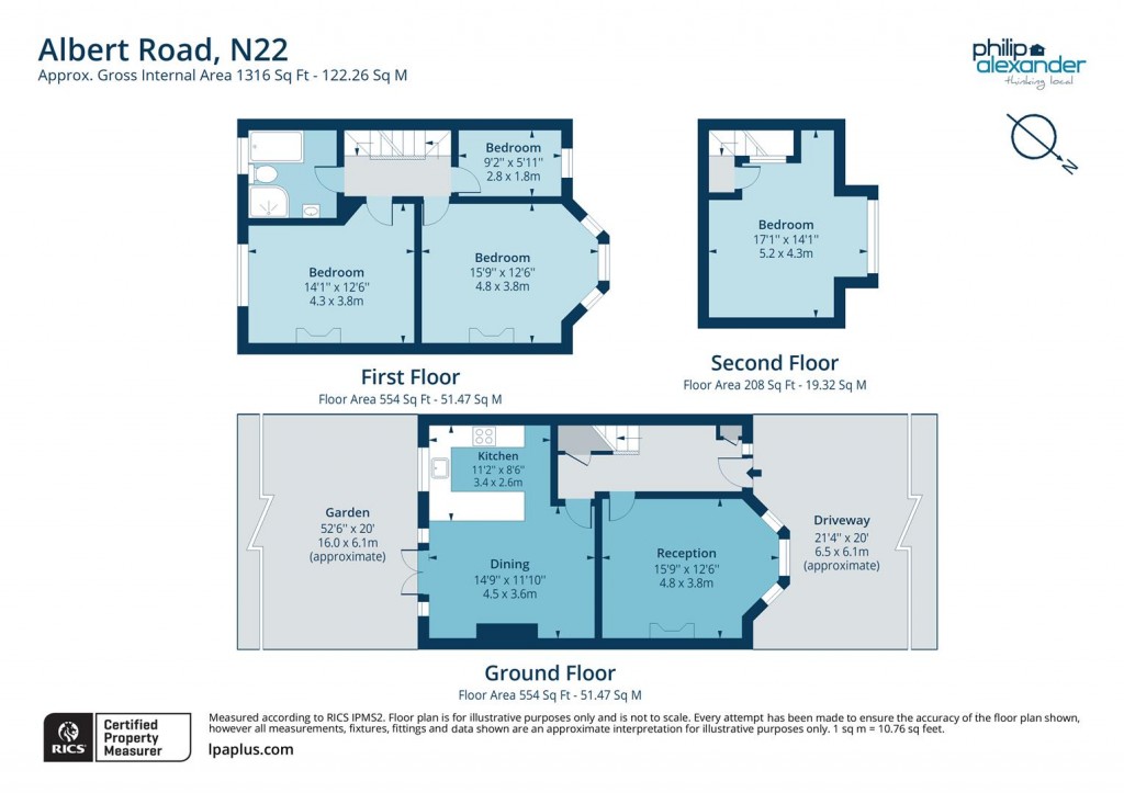 Floorplan for Albert Road, Wood Green, N22
