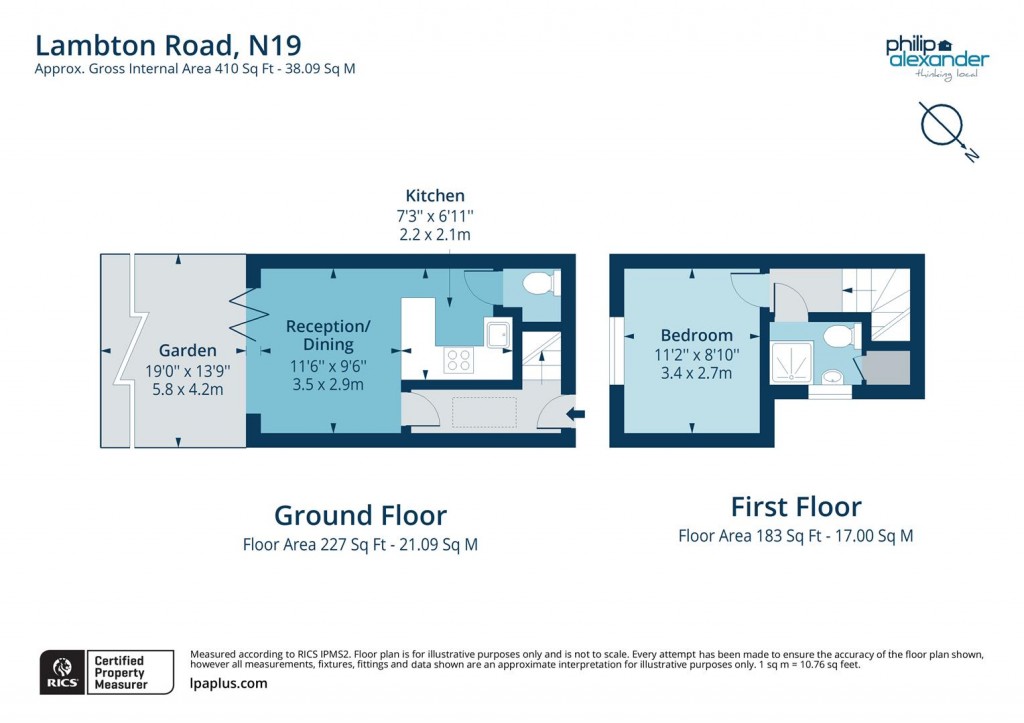 Floorplan for Lambton Road, Upper Holloway, N19