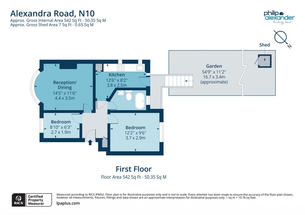Floorplan for Alexandra Road, Muswell Hill, N10