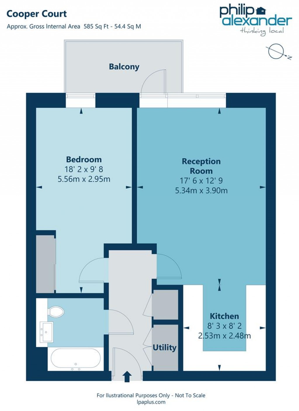 Floorplan for Cooper Court, Smithfield Square, Hornsey, N8