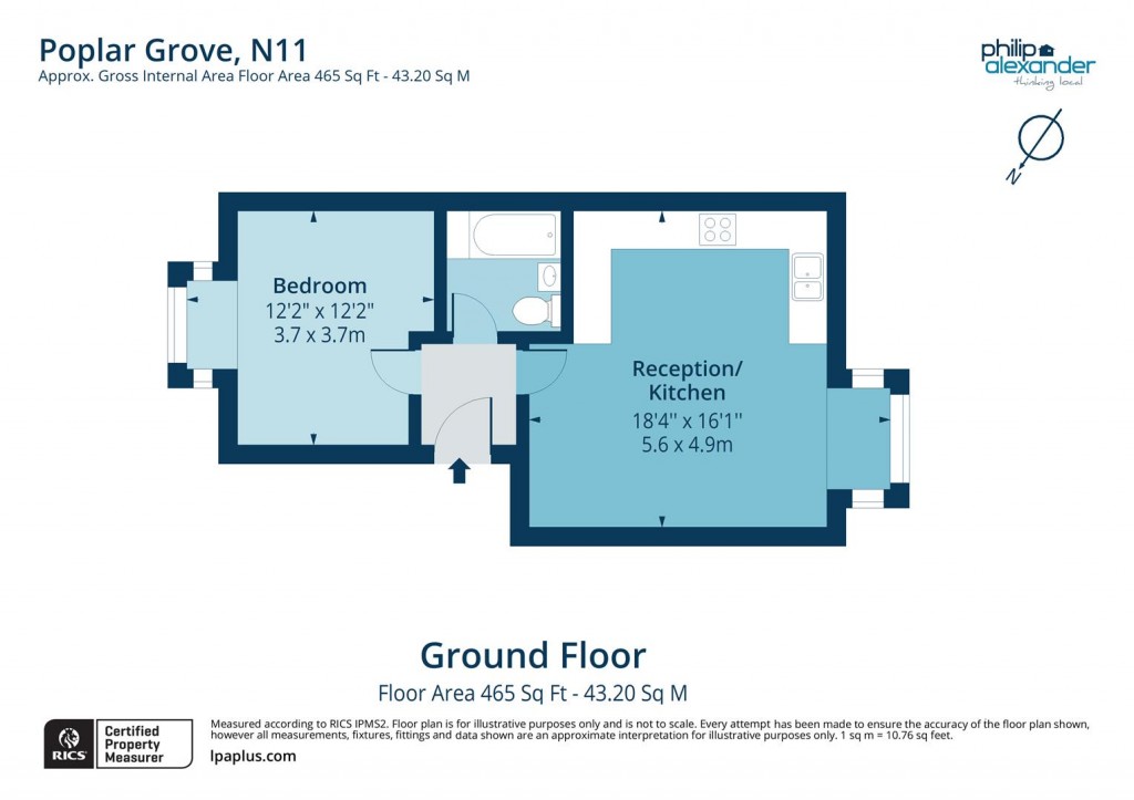 Floorplan for Poplar Grove, Friern Barnet, N11