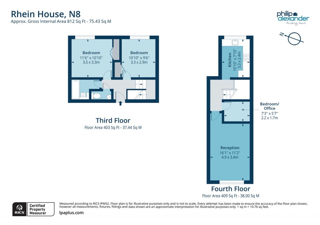 Floorplan for Campsfield Road, Hornsey, N8