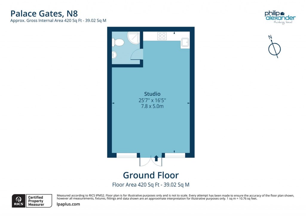 Floorplan for Palace Gates, The Campsbourne, Hornsey, N8