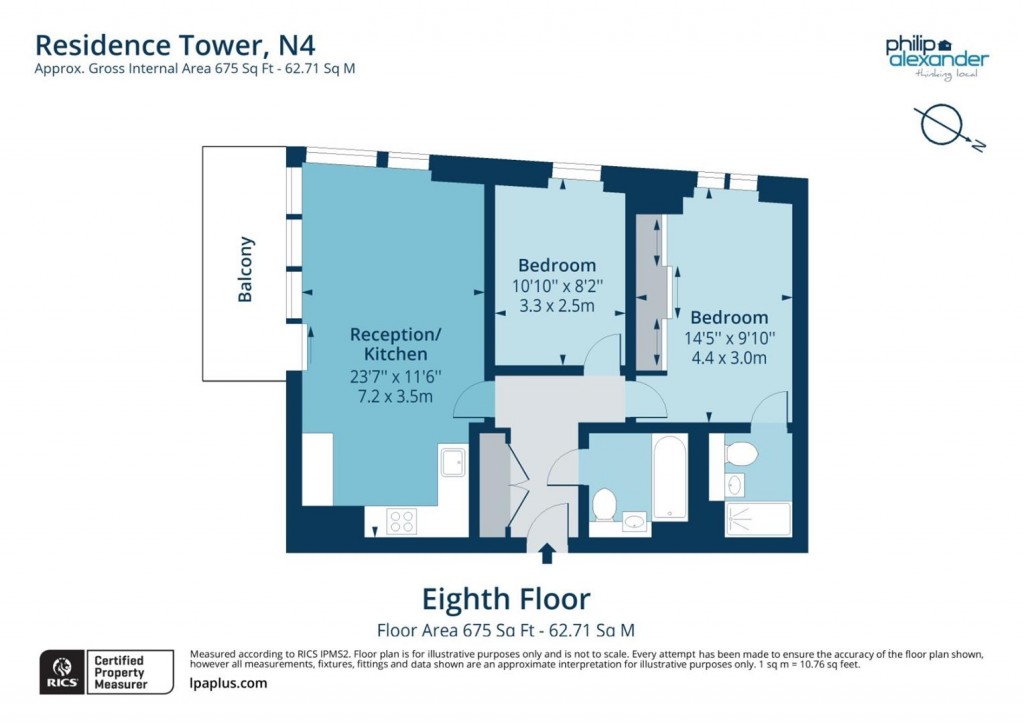 Floorplan for Woodberry Down, Finsbury Park, N4