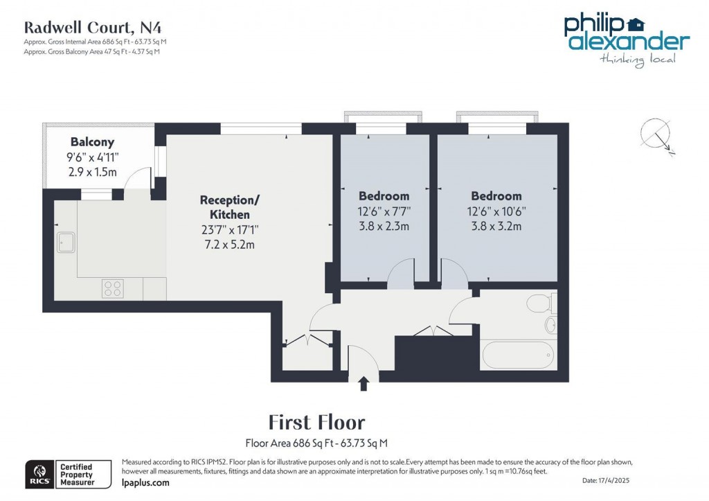 Floorplan for Casbeard Street, Finsbury Park, N4