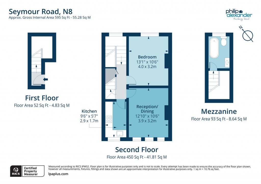 Floorplan for Seymour Road, Harringay, N8
