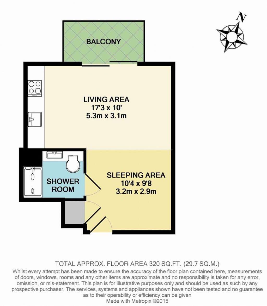 Floorplan for Emerson Apartments, New River Village, Hornsey, N8