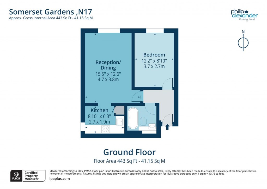 Floorplan for Somerset Gardens, Creighton Road, Tottenham, N17