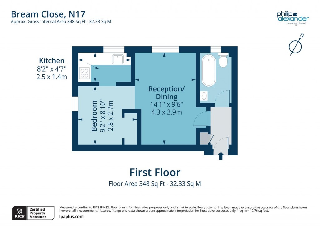 Floorplan for Bream Close, Tottenham, N17