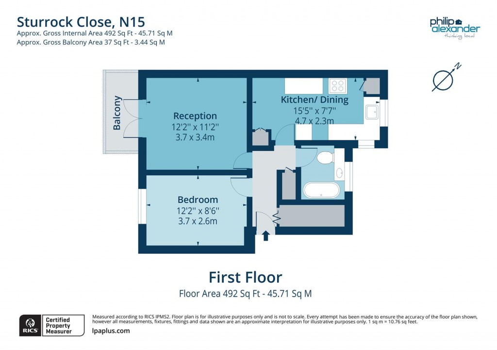 Floorplan for Sturrock Close, South Tottenham, N15