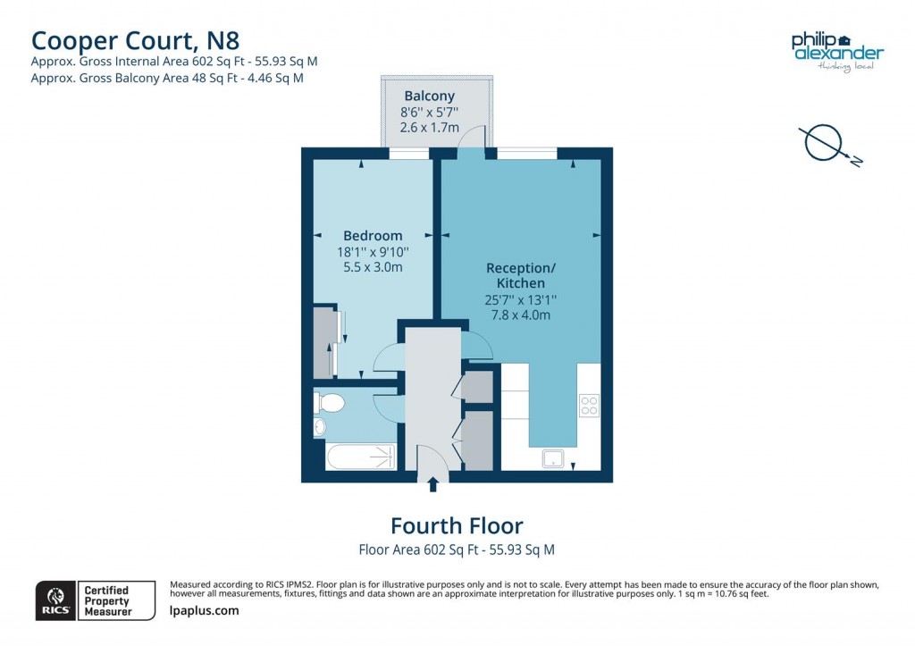 Floorplan for Cooper Court, Smithfield Square, Hornsey, N8