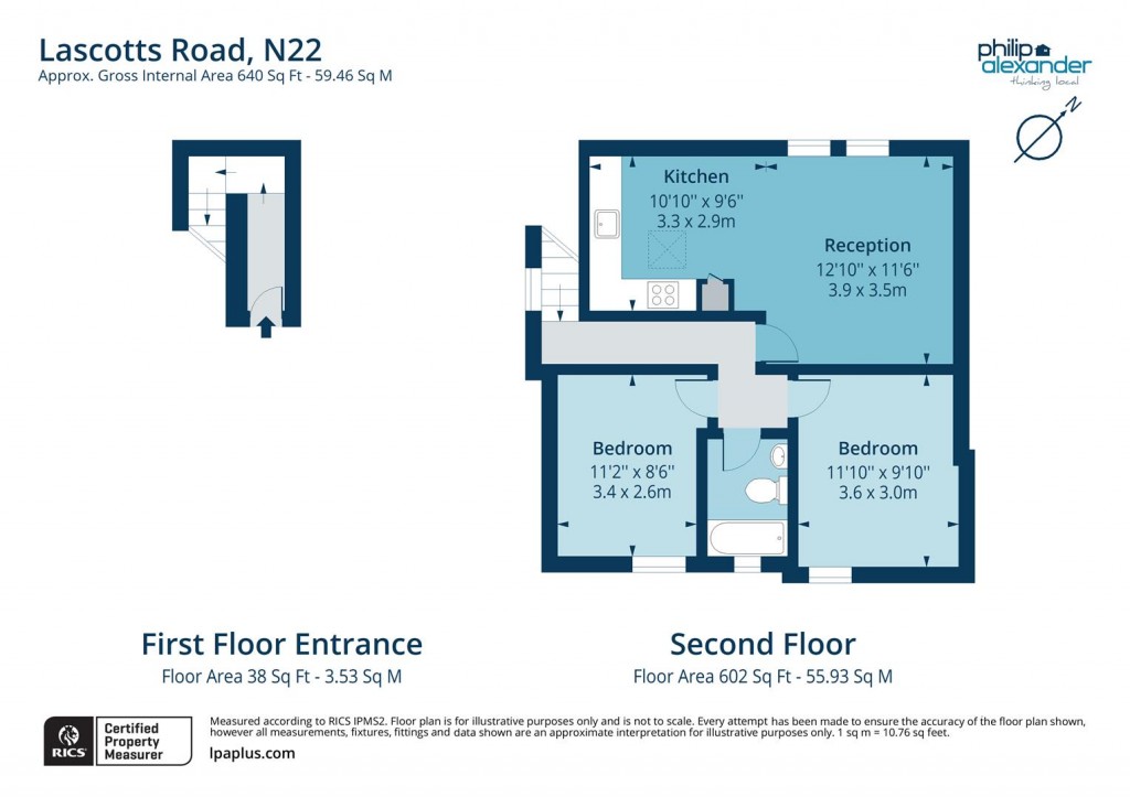 Floorplan for Lascotts Road, Wood Green, N22