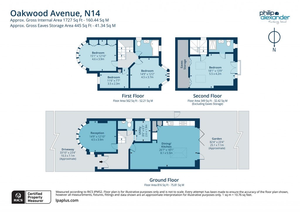 Floorplan for Oakwood Avenue, Southgate, N14