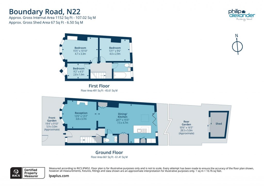 Floorplan for Boundary Road, Wood Green, N22