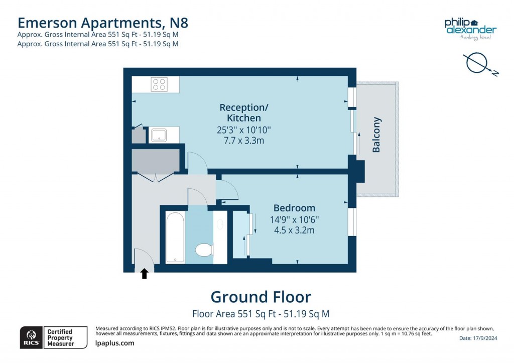 Floorplan for New River Village, Hornsey, N8