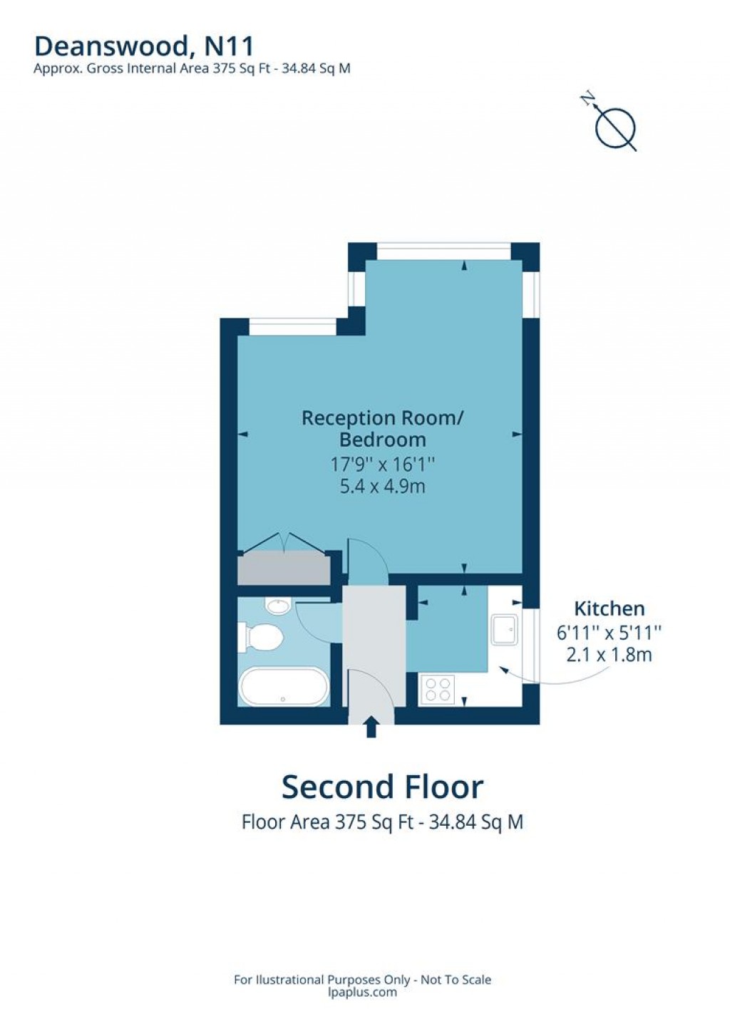 Floorplan for Maidstone Road, Bounds Green, N11