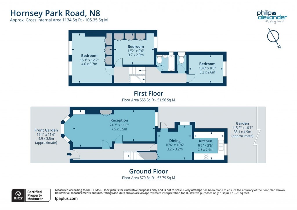 Floorplan for Hornsey Park Road, Hornsey, N8