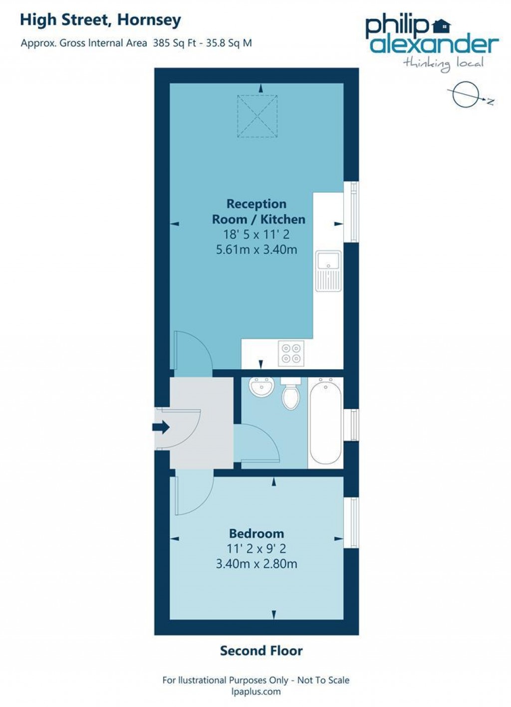 Floorplan for Manor House, High Street, Hornsey, N8