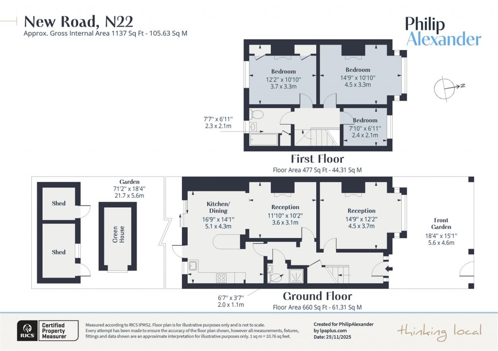 Floorplan for New Road, Wood Green, N22
