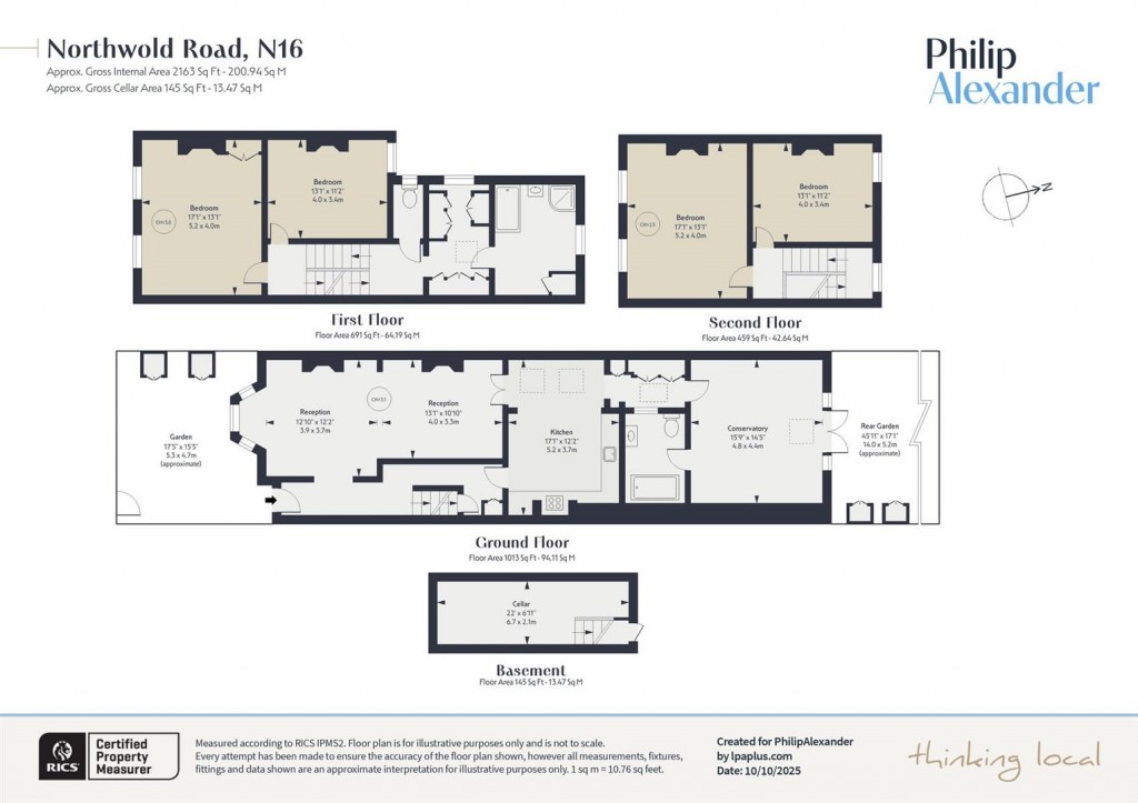 Floorplan for Northwold Road, Stoke Newington, N16