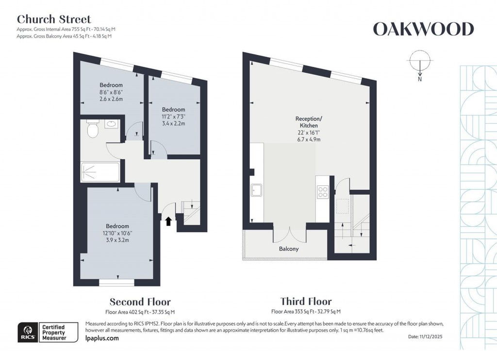 Floorplan for Stoke Newington Church Street, N16