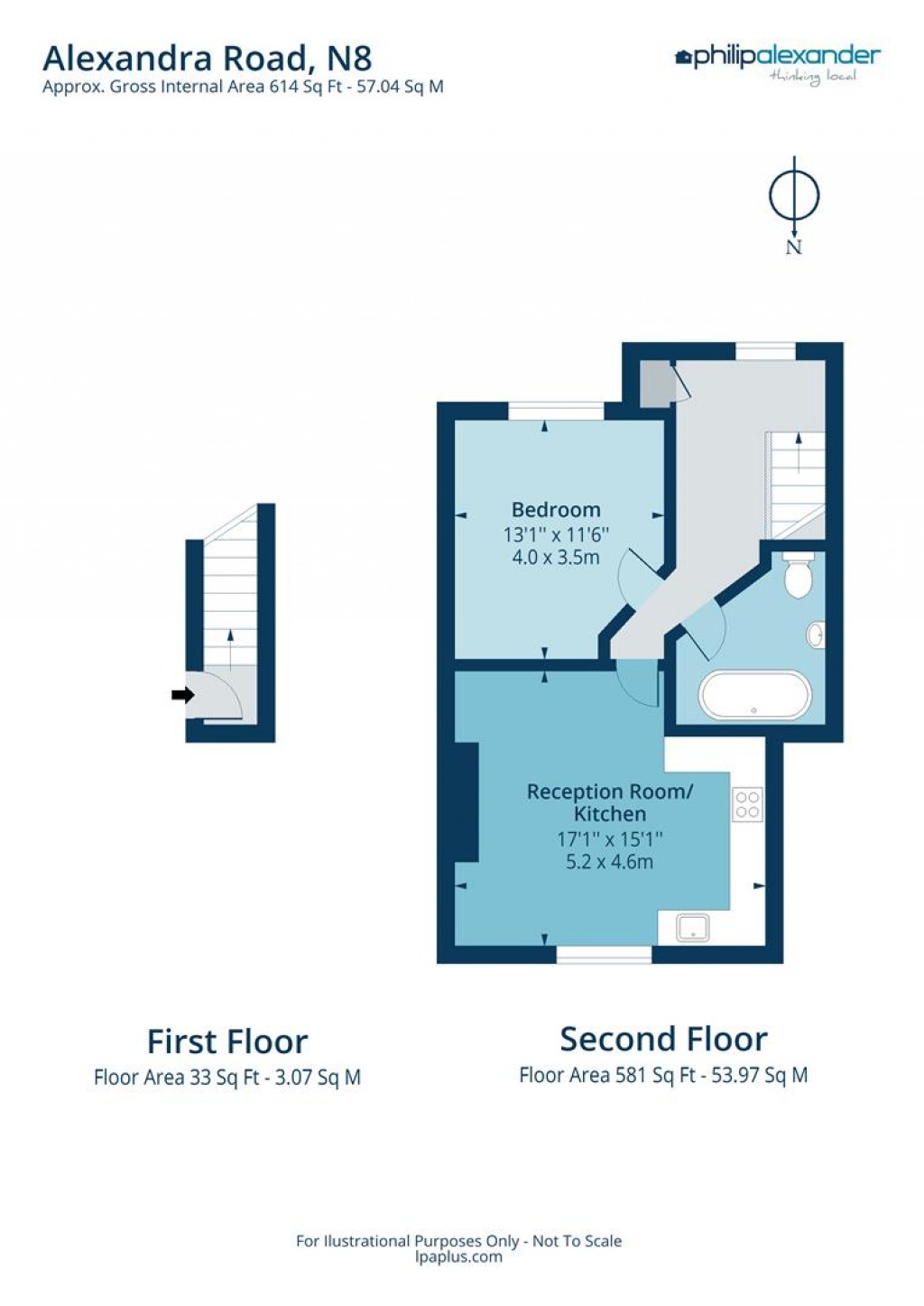 Floorplan for Alexandra Road, Hornsey, N8