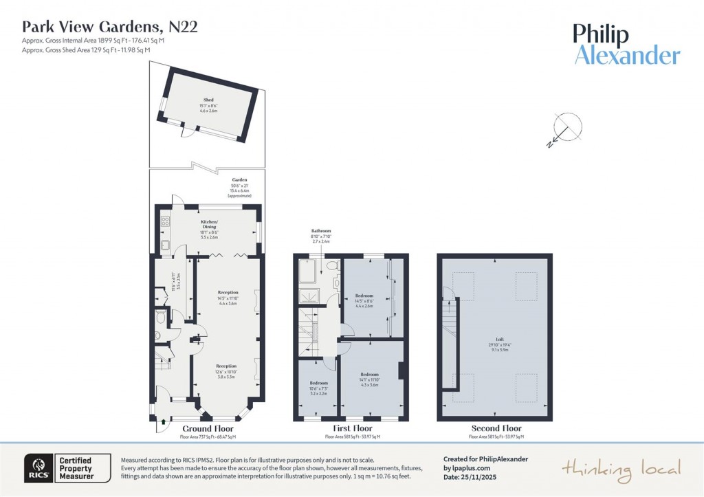Floorplan for Park View Gardens, Wood Green,