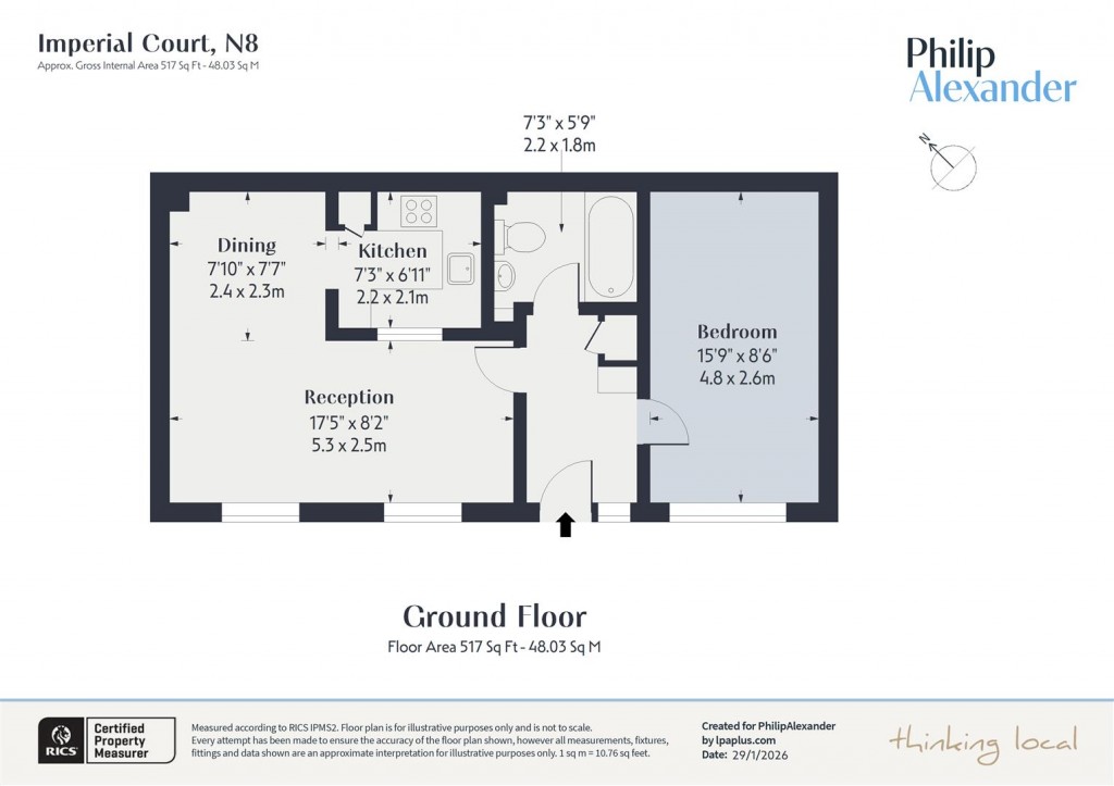 Floorplan for Shanklin Road, Crouch End, N8
