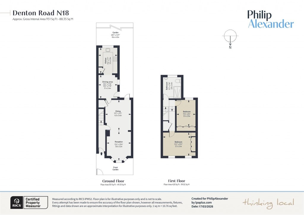 Floorplan for Denton Road, Edmonton, N18