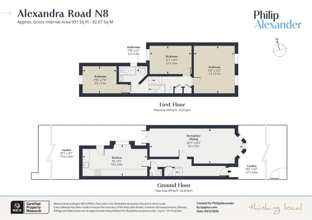 Floorplan for Alexandra Road, Wood Green, N8
