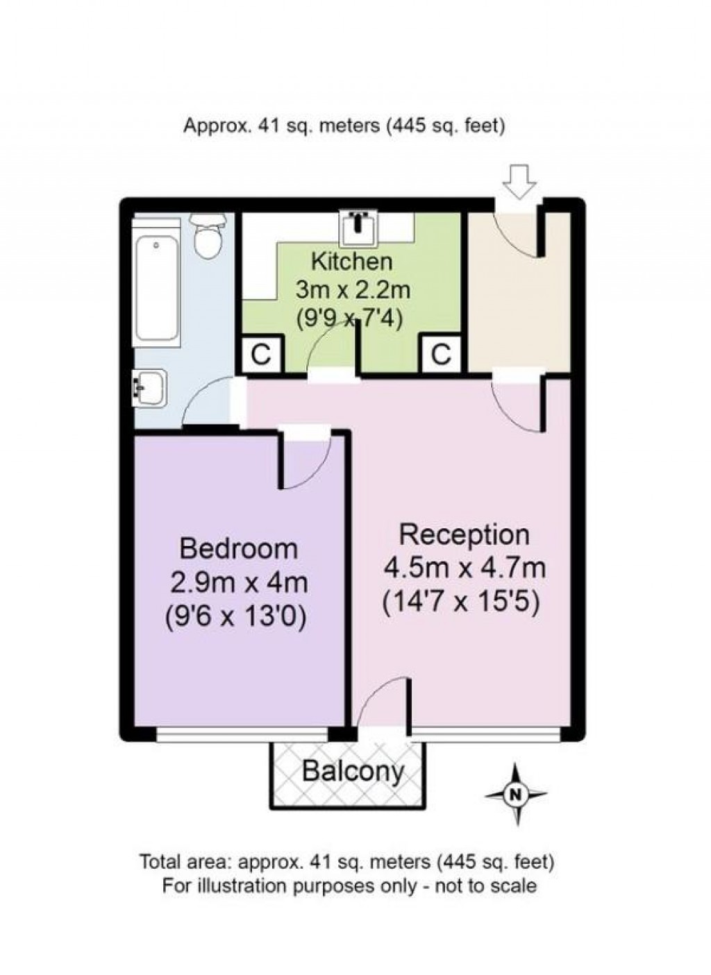 Floorplan for Gillett House, Campsfield Road, Hornsey, N8
