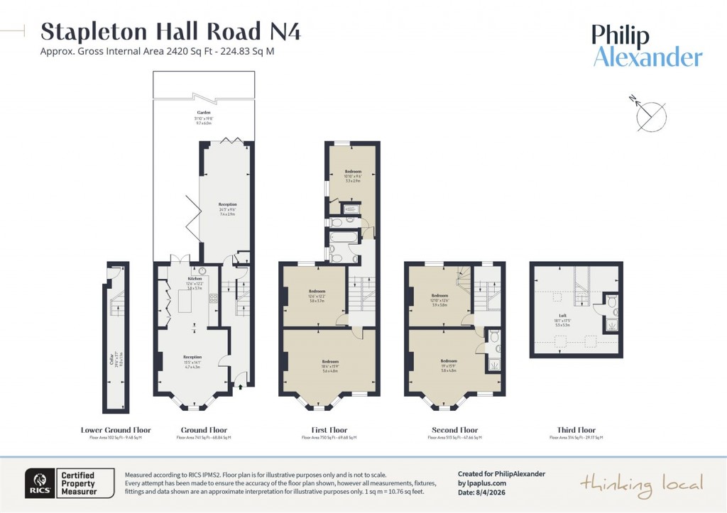 Floorplan for Stapleton Hall Road, Stroud Green, N4