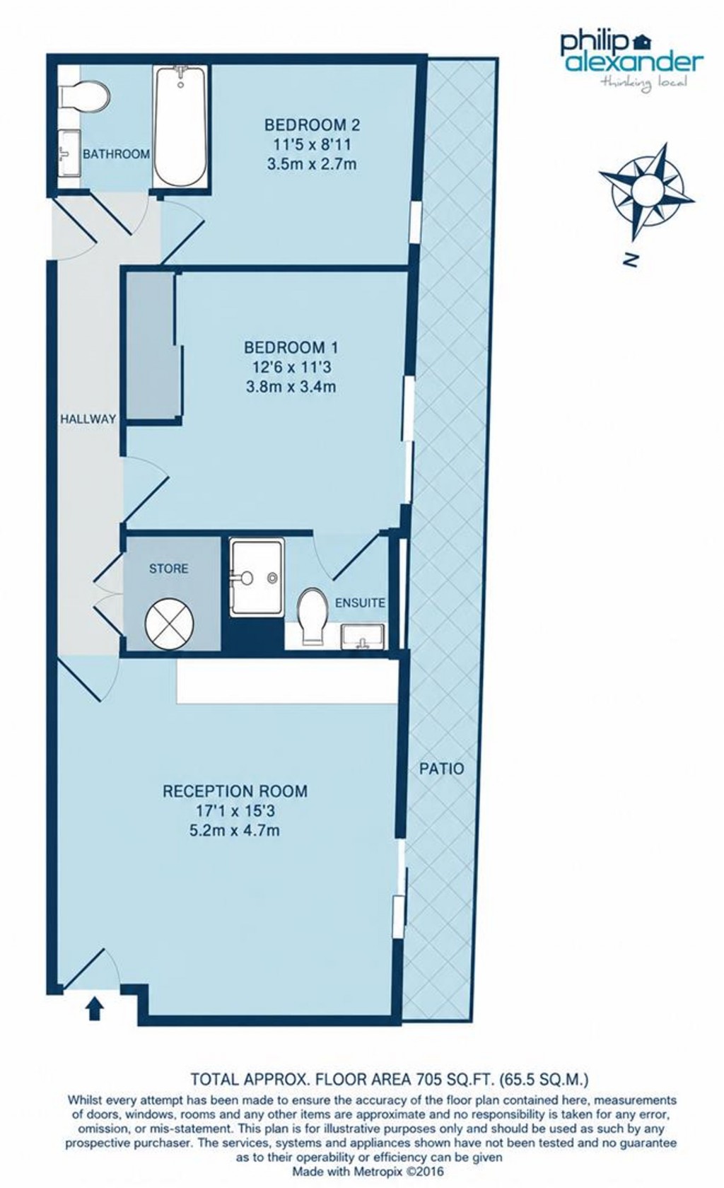 Floorplan for Kinnear Apartments, New River Village, Hornsey, N8