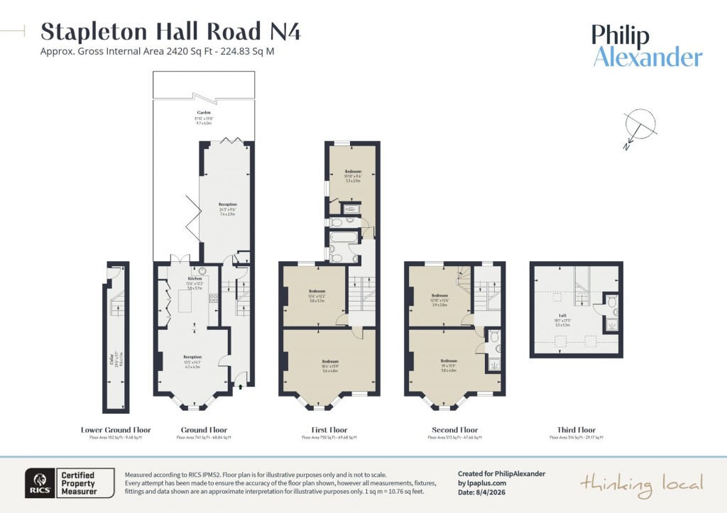 Floorplan for Stapleton Hall Road, Stroud Green, N4