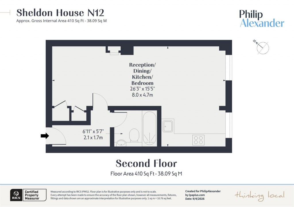 Floorplan for High Road, London, N12