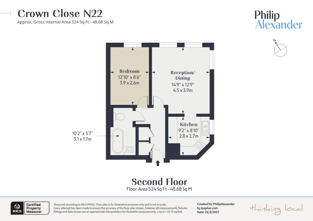 Floorplan for Crown Close, Winkfield Road, Wood Green, N22