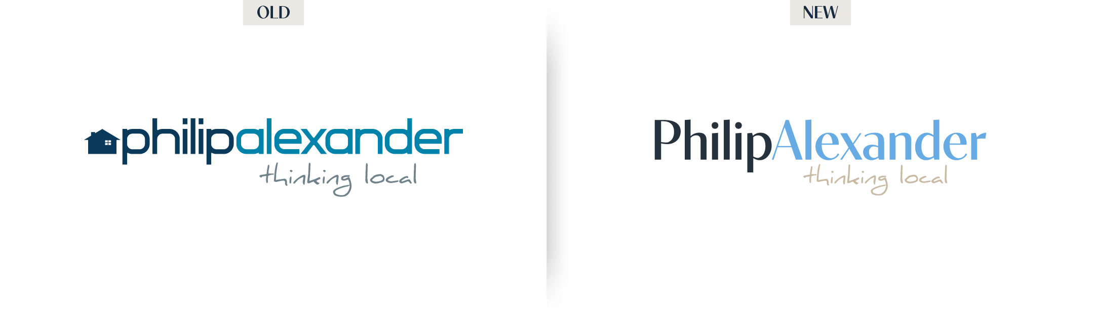 Our old and new logos