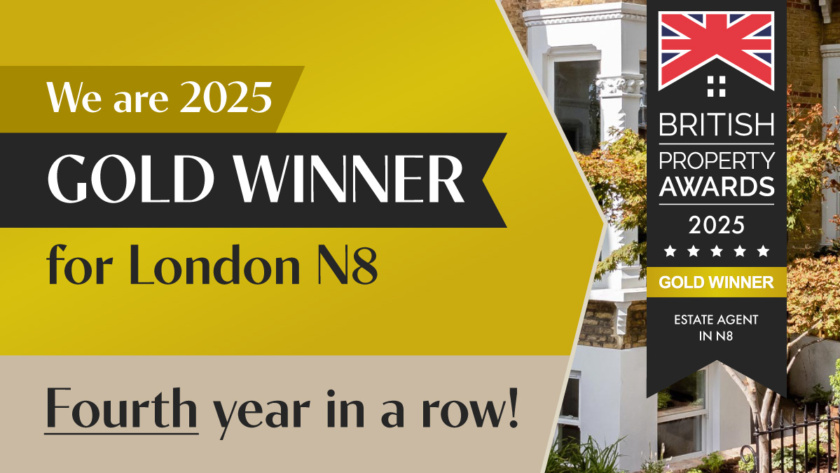 We are 2025 Gold Winner for London N8