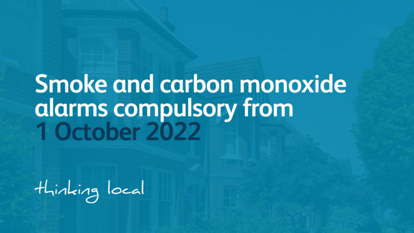 Smoke and carbon monoxide alarms compulsory from 1 October 2022