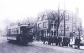 Tram on Priory Road by end of Linzee Road Hornsey Early 1900s
